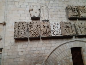 stone artwork inside morning chapel of Lincoln Cathedral