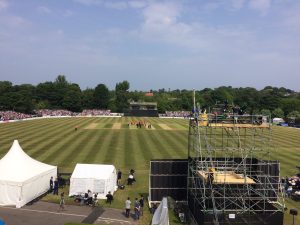 scaffolding tower for recording cricket event - image 3